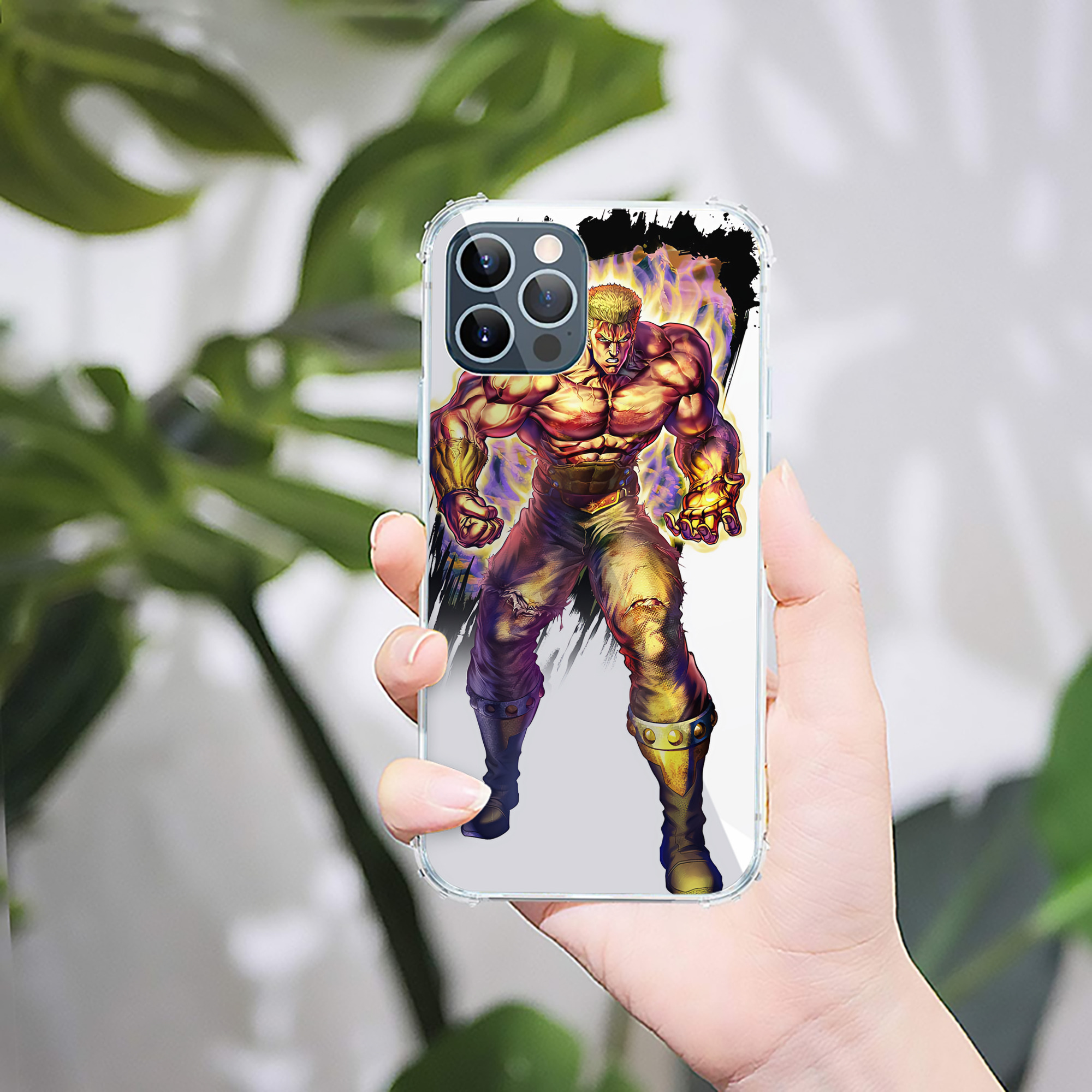 （画像用） 北斗の拳 Fist of the North Star 【iPhone 12シリーズ対応】透明スマホケース（クリアソフトケース）